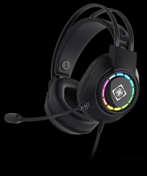 No name Deltaco Gaming GAM-168 słuchawki/zestaw słuchawkowy Przewodowa Opaska na głowę USB Typu-A Czarny