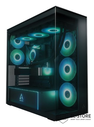 No name Obudowa Arctic Xtender Schwarz Glasfenster ohne GPU mount