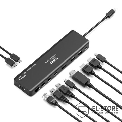 No name Port Designs PORT Connect Mobilna stacja dokująca 1 X 4K USB-C 9 urządzeń 100 W