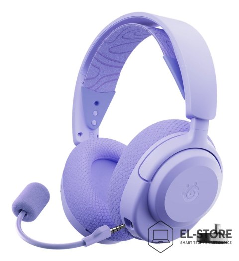 SteelSeries Steelseries Arctis Nova 3P Zestaw słuchawkowy Bezprzewodowy Opaska na głowę Gaming USB Type-C Bluetooth Lawenda