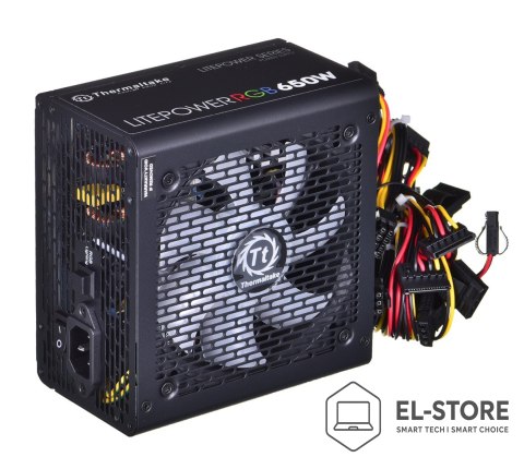 Thermaltake Zasilacz Thermaltake Litepower RGB PS-LTP-0650NHSANE-1 (650 W; Aktywne; 120 mm)