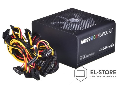 Thermaltake Zasilacz Thermaltake Litepower RGB PS-LTP-0650NHSANE-1 (650 W; Aktywne; 120 mm)
