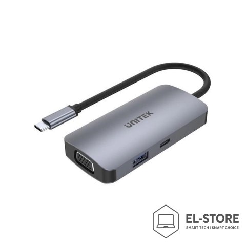 UNITEK UNITEK P5 Trio USB 3.2 Gen 1 (3.1 Gen 1) Type-C Szary