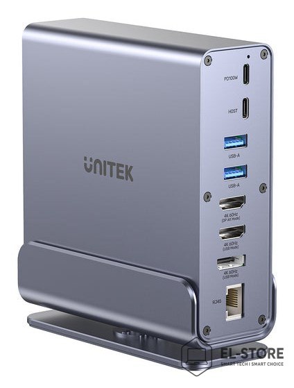 UNITEK Unitek Uniwersalna stacja dokująca DisplayLink 4K x3