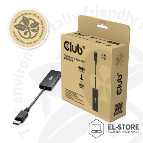 Club 3D Adapter I/O DP do HDMI potrójny CSV-7330 CLUB3D