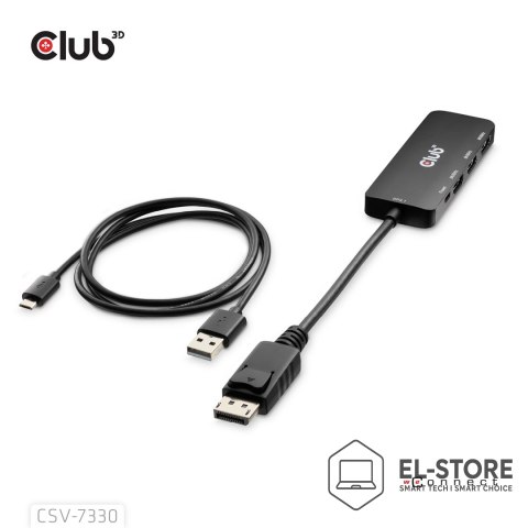 Club 3D Adapter I/O DP do HDMI potrójny CSV-7330 CLUB3D