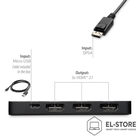 Club 3D Adapter I/O DP do HDMI potrójny CSV-7330 CLUB3D