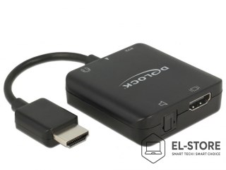 DELOCK DeLOCK 63276 adapter kablowy HDMI Typu A (Standard) Czarny