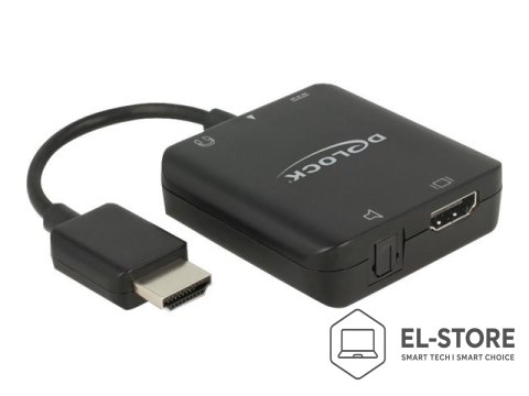 DELOCK DeLOCK 63276 adapter kablowy HDMI Typu A (Standard) Czarny
