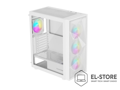 GENESIS OBUDOWA GENESIS DIAXID 605 ARGB MIDI TOWER Z OKNEM USB-C BIAŁA