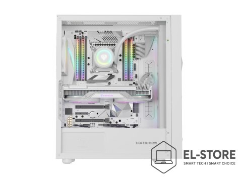 GENESIS OBUDOWA GENESIS DIAXID 605 ARGB MIDI TOWER Z OKNEM USB-C BIAŁA