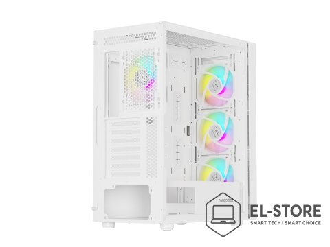 GENESIS OBUDOWA GENESIS DIAXID 605 ARGB MIDI TOWER Z OKNEM USB-C BIAŁA
