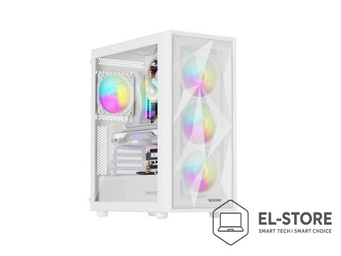 GENESIS OBUDOWA GENESIS DIAXID 605 ARGB MIDI TOWER Z OKNEM USB-C BIAŁA