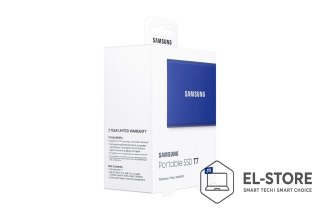 Samsung Dysk Samsung SSD T7 Portable 2TB MU-PC2T0H/WW niebieski