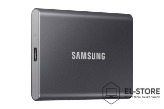 Samsung Dysk zewnętrzny SSD Samsung T7 (1TB; USB 3.2; szary; MU-PC1T0T/WW)
