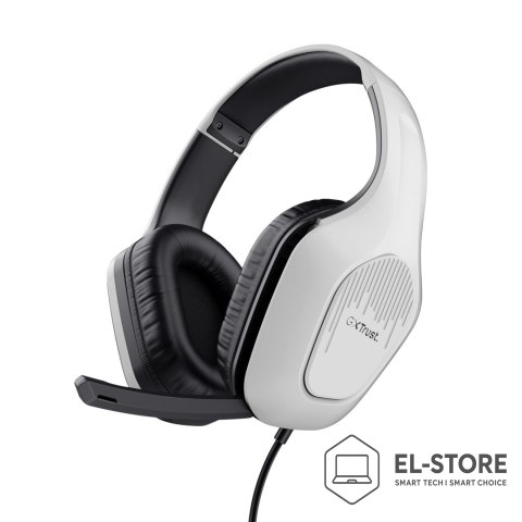 Trust Słuchawki TRUST ZIROX HEADSET WHITE