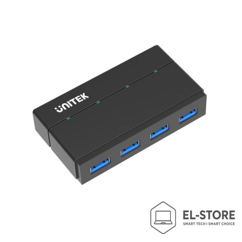 UNITEK Huby i koncentratory USB UNITEK Y-HB03001 3.2 Gen 1 5000 Mbit/s Czarny