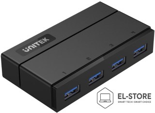 UNITEK Huby i koncentratory USB UNITEK Y-HB03001 3.2 Gen 1 5000 Mbit/s Czarny