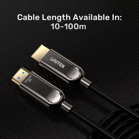 UNITEK UNITEK C11085GY01-50M kabel HDMI HDMI Typu A (Standard) Czarny