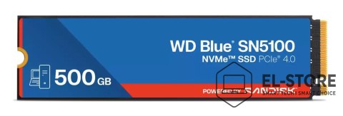 WD Western Digital WD Blue SN5100 500 GB M.2 PCI Express 4.0 NVMe QLC 3D NAND