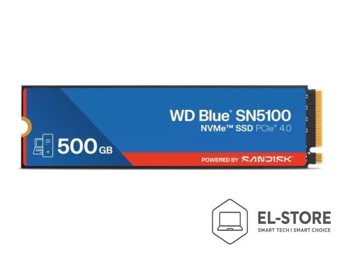 WD Western Digital WD Blue SN5100 500 GB M.2 PCI Express 4.0 NVMe QLC 3D NAND