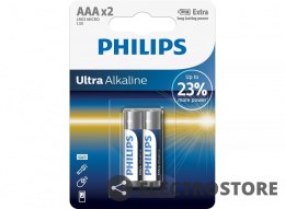 Philips Bateria alkaliczna LR03 AAA Ultra (2 szt)