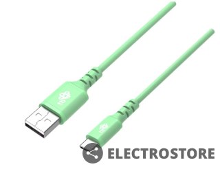 TB Kabel USB-USB C 1m silikonowy zielony Quick Charge