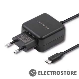 Qoltec Ładowarka sieciowa 5V | 2.4A | 12W | Micro USB | Czarna