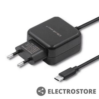 Qoltec Ładowarka sieciowa 5V | 2.4A | 12W | USB typ C | Czarna