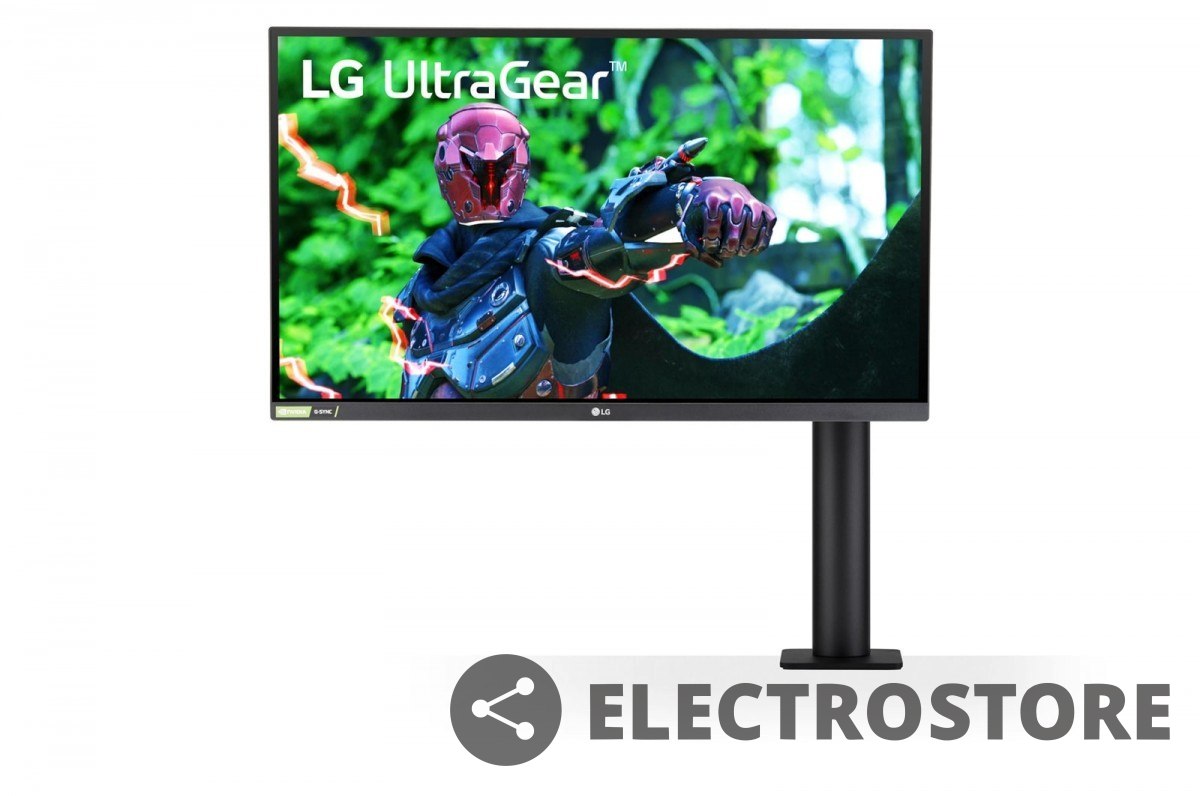 LG Electronics Monitor 27GN88A-B 27 cali Ultra Gear QHD 144Hz Nano IPS 1ms Ergo Gaming