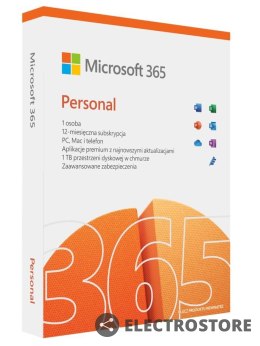 Microsoft 365 Personal PL P8 1Y 1U Win/Mac QQ2-01434 Zastępuje P/N: QQ2-01000