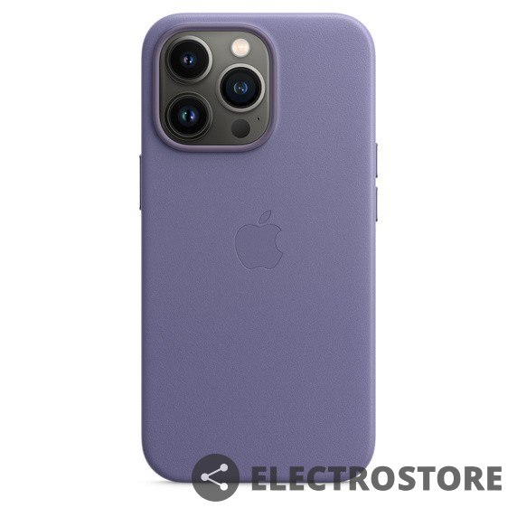 Apple Etui skórzane z MagSafe do iPhonea 13 Pro - glicynia