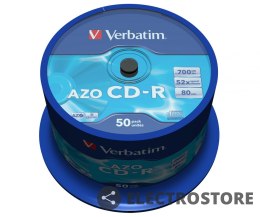 Verbatim CD-R 52x 700MB 50P CB DLP Crystal 43343