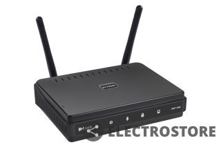 D-Link DAP-1360 punkt dostępu WiFi N300 (2.4GHz) 1xLAN 2xRP-SMA (odkręcane) MIMO WDS