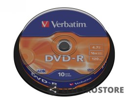 Verbatim DVD-R 16x 4.7GB 10P CB 43523