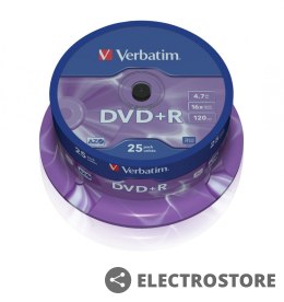 Verbatim DVD+R 16x 4.7GB 25P CB 43500