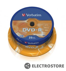 Verbatim DVD-R 16x 4.7GB 25P CB 43522