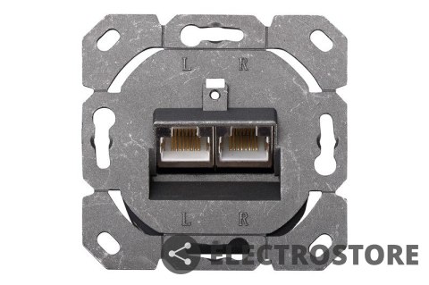 Digitus Gniazdo natynkowe kat.5e 2xRJ45 ekranowane Digitus Gniazdo natynkowe kat.5e 2xRJ45 ekranowane