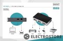 Digitus HUB/Koncentrator 4-portowy USB 2.0 HighSpeed, aktywny, czarno-srebrny