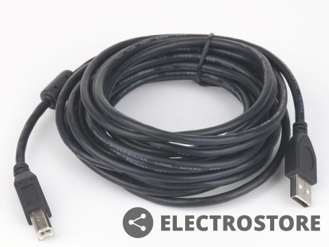 Gembird Kabel USB 2.0 typu AB AM-BM 1.8m FERRYT czarny