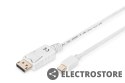 Digitus Kabel połączeniowy Displayport 4K 60Hz UHD Typ miniDP/DP M/M biały 2m