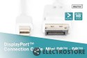 Digitus Kabel połączeniowy Displayport 4K 60Hz UHD Typ miniDP/DP M/M biały 2m