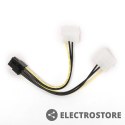 Gembird Kabel rozdzielacz zasilania 2xMOLEX/1x6PIN BTX