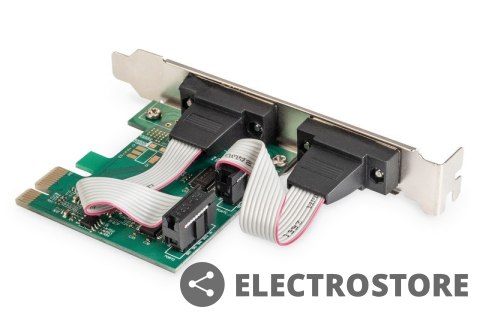 Digitus Karta rozszerzeń/Kontroler PCI Express RS232 Serial Port, 2xDB9, Chipset: ASIX99100 Digitus Karta rozszerzeń/Kontroler PCI Express RS232 Serial Port, 2xDB9, Chipset: ASIX99100