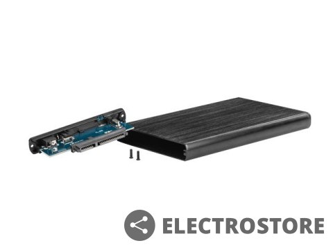 Natec Kieszeń zewnętrzna HDD sata RHINO 2,5 USB 2.0 Aluminium Black Natec Kieszeń zewnętrzna HDD sata RHINO 2,5 USB 2.0 Aluminium Black