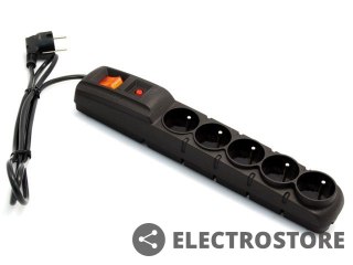 Acar Listwa zasilająca F5 1.5M czarna