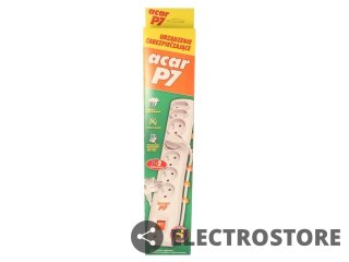 Acar Listwa zasilająca P7 3M czarna-7 gniazd