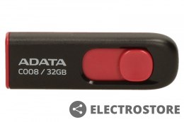 Adata Pendrive DashDrive Classic C008 32GB USB2.0 czarno-czerwone