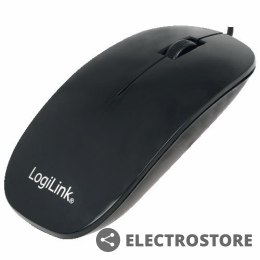 LogiLink Płaska mysz optyczna USB, czarna ID0063