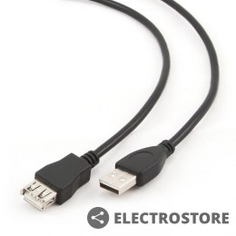 Gembird Przedłużacz USB 2.0 typu AM-AF 4.5m czarny